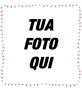 Cornice foto luci di Natale