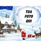 Cartolina di Natale con sfondo paesaggio
