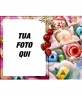 La tua foto in un biglietto natalizio
