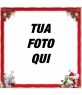 Cornice foto Natale bordo rosso