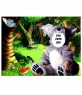 Accattivante effetto in cui inserire la fotografia di un volto in un bambino vestito in un cartone animato koala foresta.
