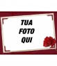 Rose rosse, cornice. Modifica di una foto da questa pagina, in memoria di San Valentino.