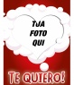Fare l'amore una cartolina con la foto e questa cornice a forma di cuore, circondato da nuvole bianche su fondo rosso. Per gli amanti. Non dimenticate di visitare i molti effetti di questioni amorose a disposizione della pagina.