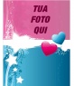 Postal cuori San Valentino di due colori personalizzabile con una fotografia. Modifica questo fotomontaggio online e gratuitamente. È possibile salvare per stampare o inviare via e-mail.