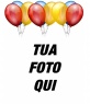 Biglietto complenano con palloncini colorati