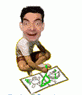 Nice fotomontaggio animato di disegno infantile per divertire i tuoi amici. Caricare una foto, che incornicia un volto e hanno questa animazione, personalizzato con la faccia questa scelta. Le proporzioni sono fantoccio fumetto, cioè, con la testa grande.