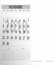 Calendario personalizzabile Novembre