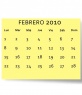 Calendario personalizzabile Febbraio