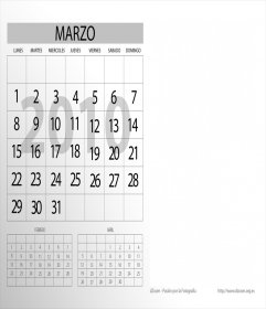 Calendario personalizzabile
