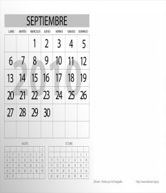 Calendario personalizzabile