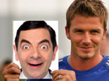 Fotomontaggio di andare sulla copertina del libro di David Beckham, che si mostra nella foto squadra. 15