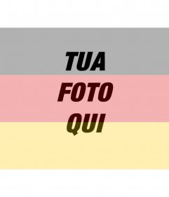Collage modello per dipingere un volto o un'immagine in materia di trasparenza con la bandiera della Germania, basta caricare la foto, modificare on-line ed è possibile salvare o inviare ai tuoi amici via email.