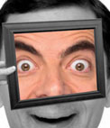 Cornice foto quadro bianconero e colore