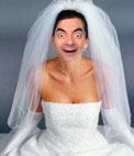 Fotomontaggio di una sposa 