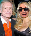Pamela Anderson con Hugh Hefner Playboy