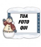 Cornice foto pupazzo di neve