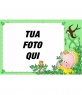 Cornice foto uccellini e bimbo