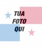 Collage modello per dipingere un volto o un'immagine in materia di trasparenza con la bandiera di Panama, basta caricare l'immagine, modificarli online ed è possibile salvare o inviare ai tuoi amici via email.