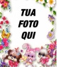 Cornice foto fiori e cuccioli