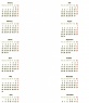 Calendario in inglese con foto