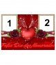 Frame per due foto di amore, di complimentarmi con la San Valentino, San Valentino. Usate questo effetto per creare un biglietto CUSTOM, online e gratuito.