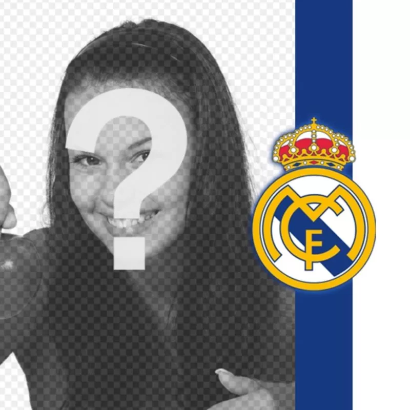 Mettete lo scudo ed i colori del Real Madrid con la tua..