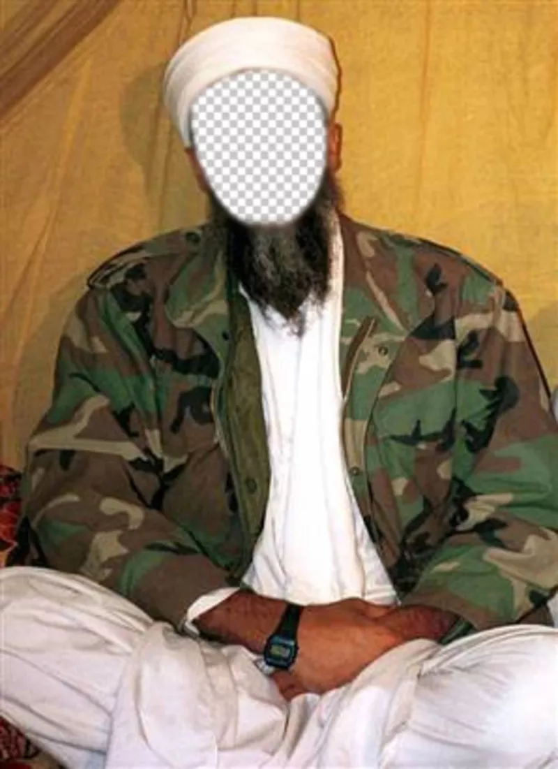 Ora si può essere Osama Bin Laden con questo effetto aggiungere la faccia ..