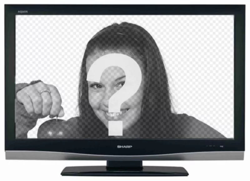 Il tuo illusione di essere sempre in tv? Con questo curioso fotomontaggio, la foto viene visualizzata su un display LCD schermo..