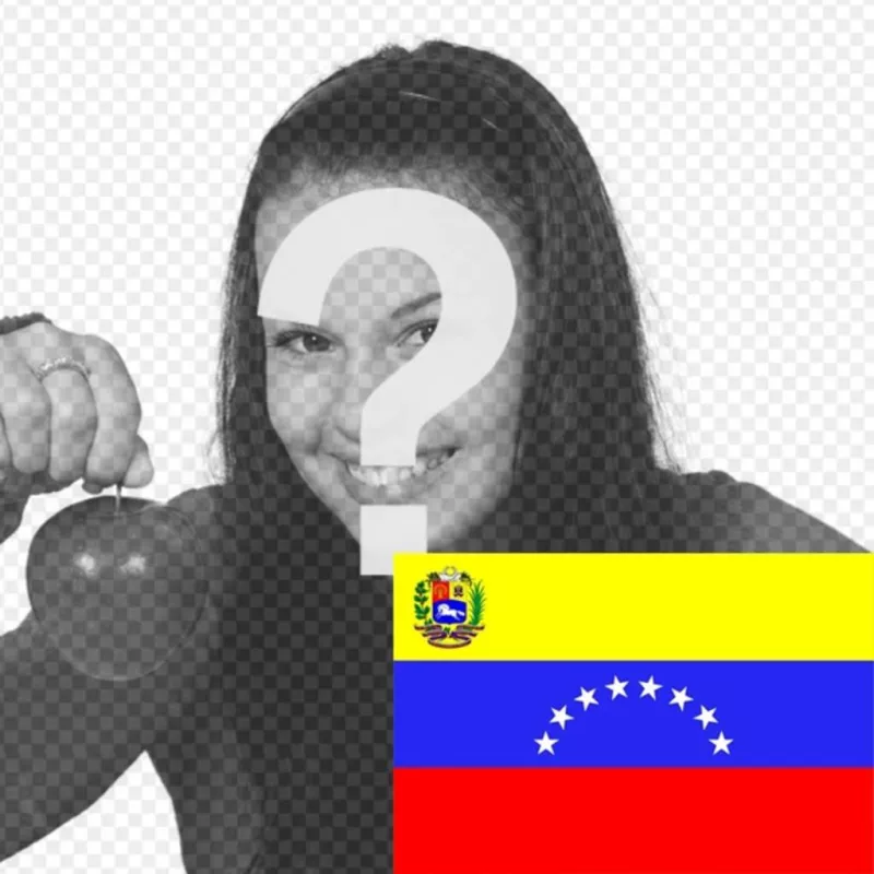 Fotomontaggio di mettere la bandiera del Venezuela nella foto. ..