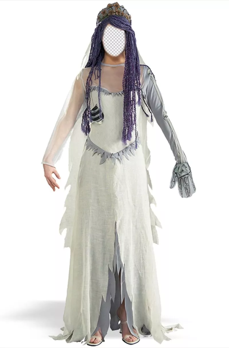 Fotomontaggio di un costume di La sposa cadavere è possibile modificare in linea ..