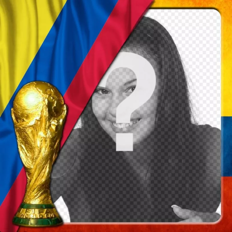 Effetto Foto Con la bandiera della Colombia per mettere la tua foto di sfondo. ..