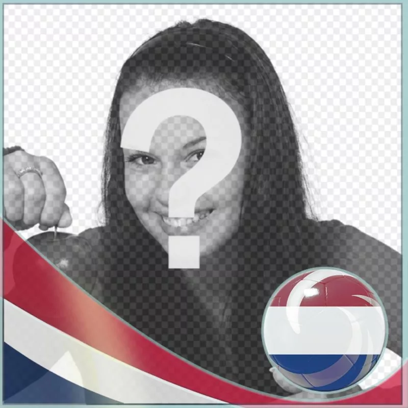 Fotomontaggio con la bandiera dei Paesi Bassi per mettere le vostre foto. ..
