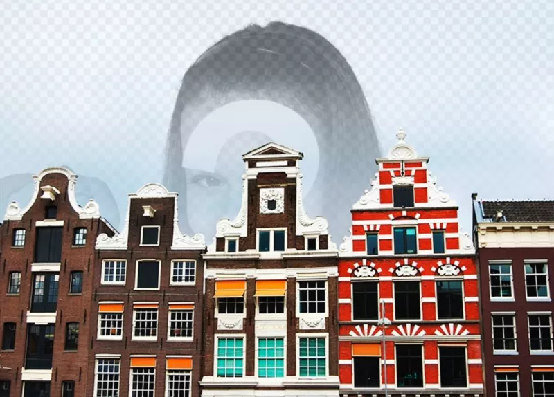 Collage speciale con una foto di Amsterdam ..
