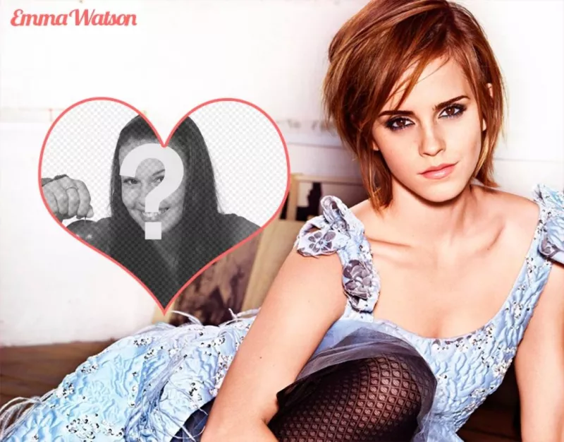 Fotomontaggio con Emma Watson ..
