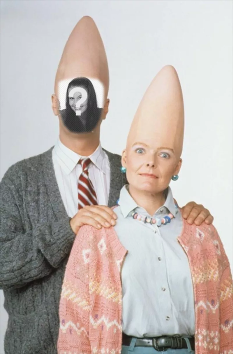 Fotomontaggio del cono testa aliena di mettere la tua foto in..