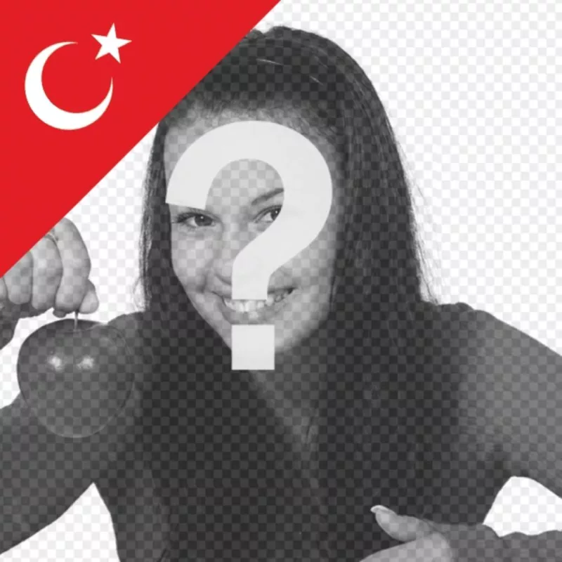 La bandiera della Turchia in un angolo delle tue foto gratis effetto Photo ..