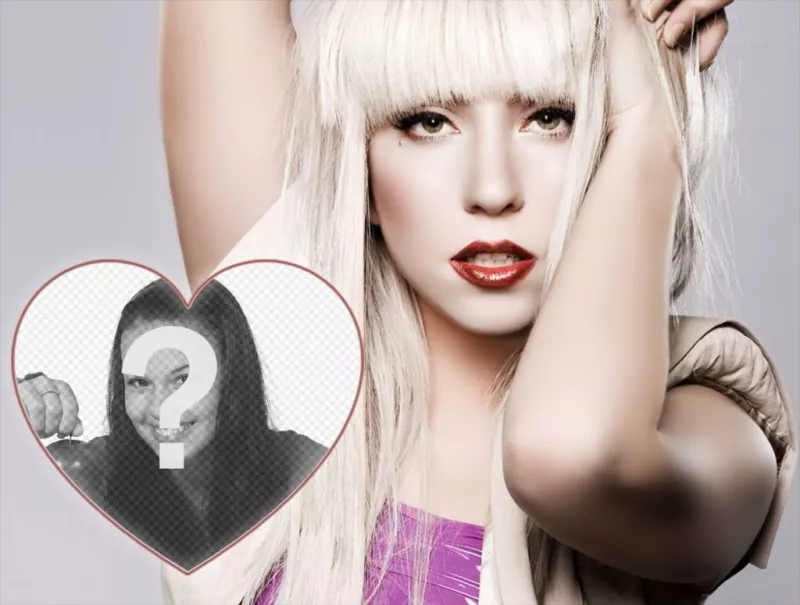 Foto effetto per gli appassionati di Lady Gaga per modificare ..