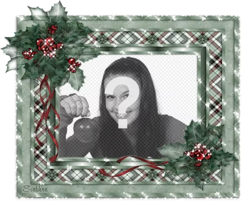 Cartolina di Natale animati, personalizzabile con la tua foto e il Natale..