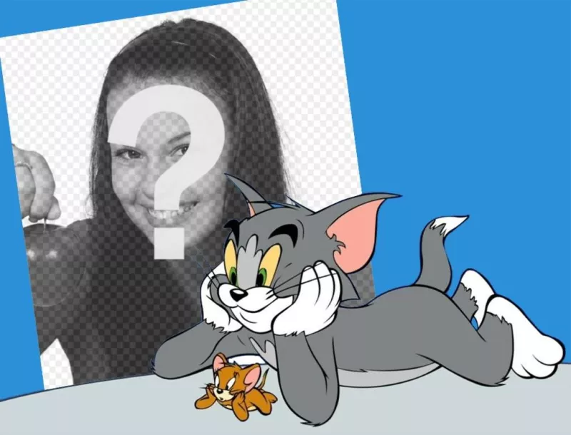 La tua foto con Tom e Jerry con questa foto effetto ..