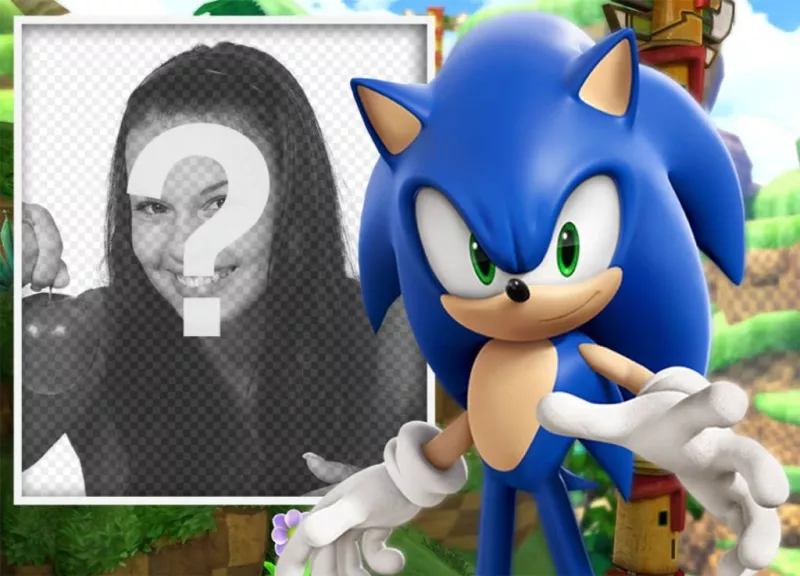 Effetto Foto con Sonic per personalizzare con la vostra foto preferita ..