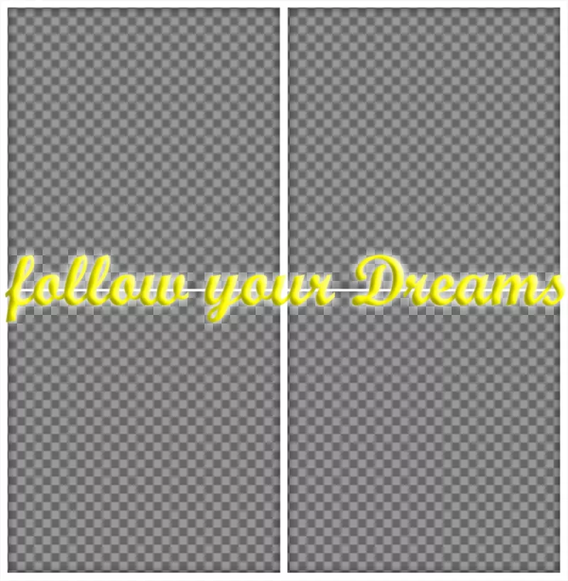 Foto collage con la frase seguire i tuoi sogni per caricare 4 delle tue foto ..