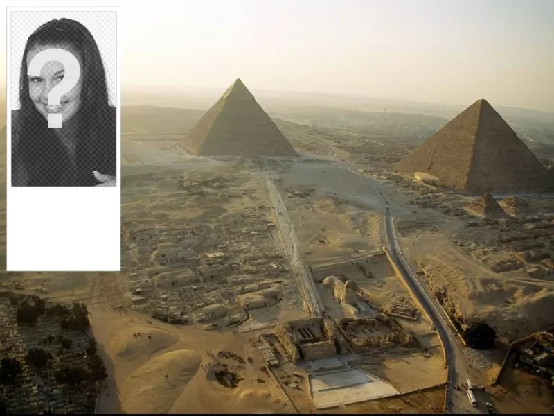 Sfondo per Twitter dove si può mettere la tua foto, di antiche piramidi..