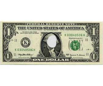 fotomontaggio originale dove puo mettere tua faccia sulla banconota da un dollaro