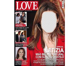 fotomontaggio copertina di rivista per mettere vostra faccia sul principessa letizia