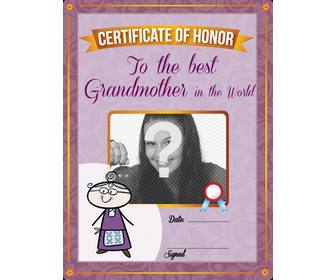 diploma da stampare e personalizzare foto di tua nonna online gratuito