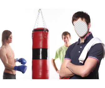 fotomontaggio di diventare un allenatore di boxe
