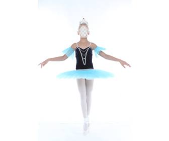 fotomontaggio di mettere vostra faccia in un balletto ragazza che balla