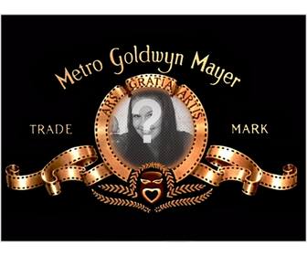 fotomontaggio di mettere vostra immagine nel logo della metro goldwyn mayer