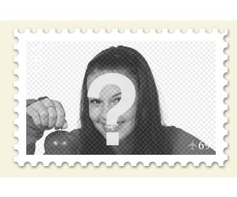 fare un francobollo da foto fotomontaggio online