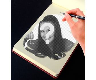 fotomontaggio un album da disegno per trasformare le tue foto in opere darte